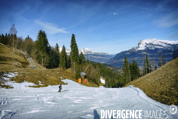 Manque de neige dans les Alpes du Nord