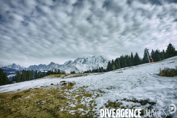 Manque de neige dans les Alpes du Nord