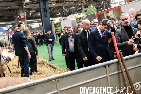 Gabriel Attal au salon de l agriculture 2024