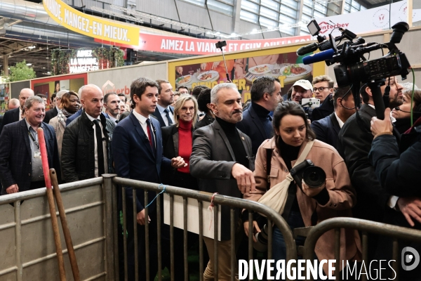 Gabriel Attal au salon de l agriculture 2024