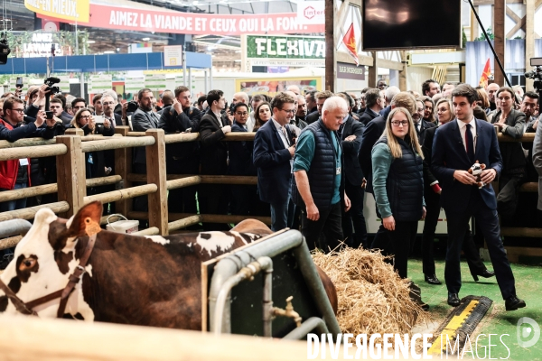 Gabriel Attal au salon de l agriculture 2024