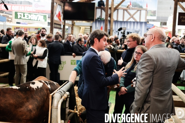 Gabriel Attal au salon de l agriculture 2024