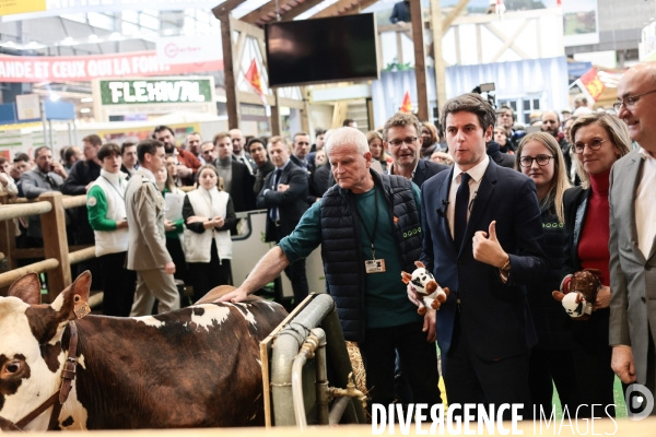Gabriel Attal au salon de l agriculture 2024