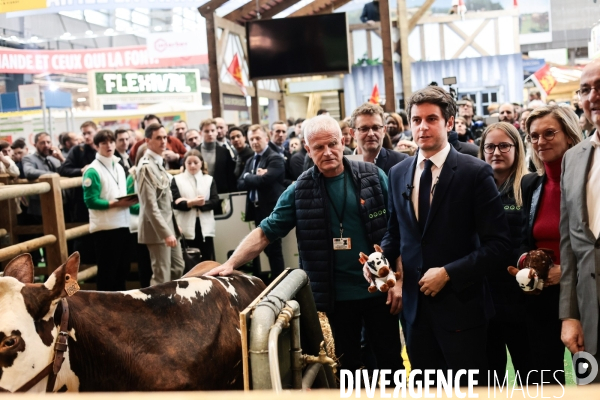 Gabriel Attal au salon de l agriculture 2024