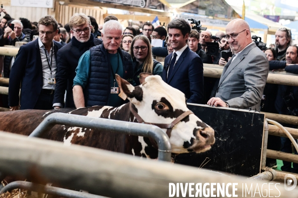 Gabriel Attal au salon de l agriculture 2024