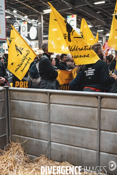Salon de l agriculture - Manifestation Confederation paysanne