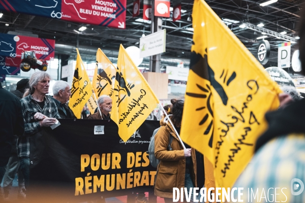 Salon de l agriculture - Manifestation Confederation paysanne