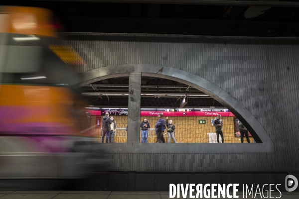 Choses Vues d un banc a Barcelone
