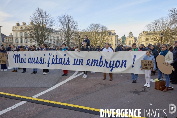«Marche pour la vie» manifestation Versailles