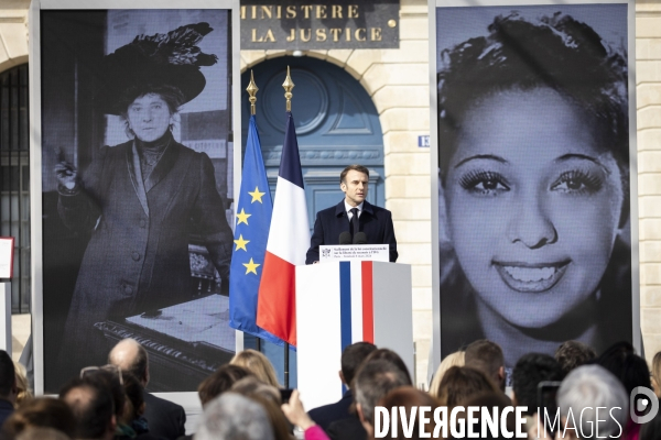 Cérémonie : constitution du 8 mars 2024 portant sur l’IVG