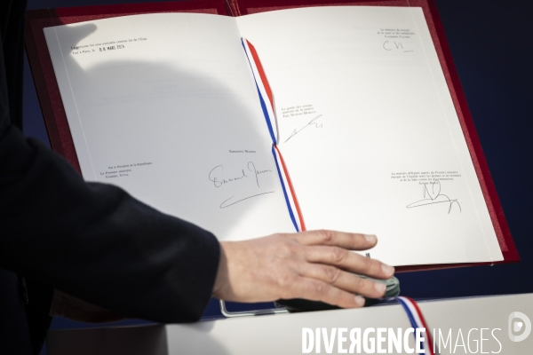 Cérémonie : constitution du 8 mars 2024 portant sur l’IVG
