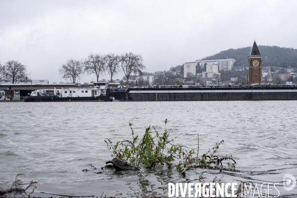 Montée des eaux à Rouen