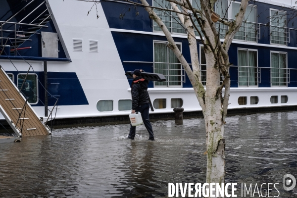 Montée des eaux à Rouen