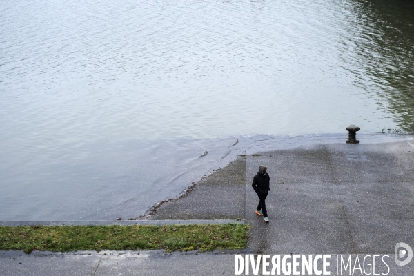 Montée des eaux à Rouen