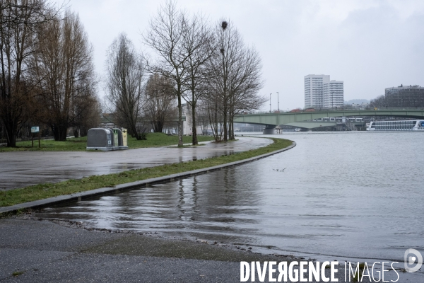 Montée des eaux à Rouen