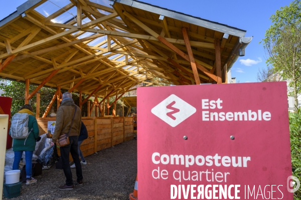 Inauguration composteur Lucie Aubrac.