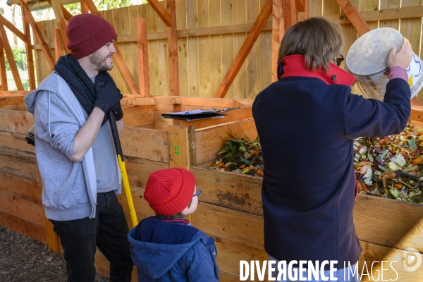 Inauguration composteur Lucie Aubrac.