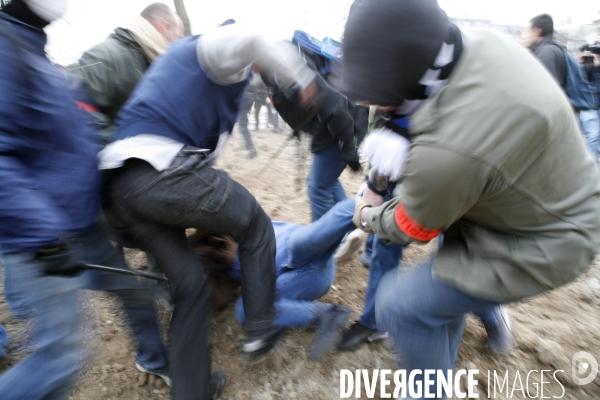 Les anti CPE dans Paris le 04/04/2006