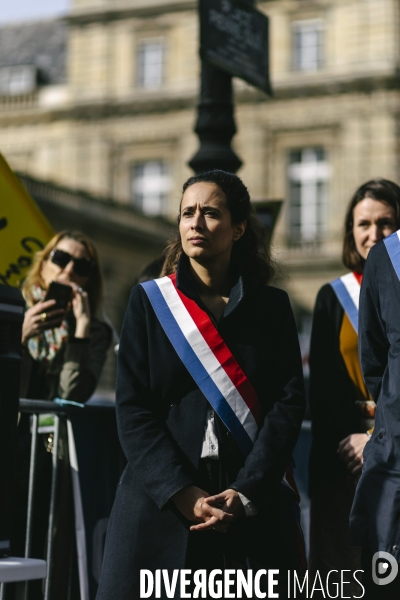 Rassemblement contre la ratification du CETA par le Senat