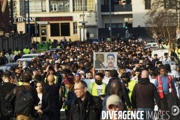 Marche blanche pour Wanys à la Courneuve et Aubervilliers