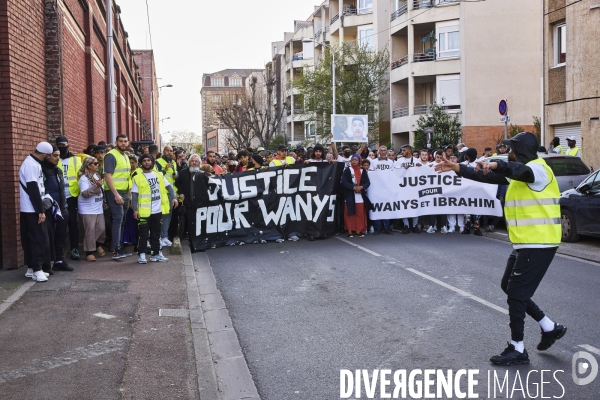 Marche blanche pour Wanys à la Courneuve et Aubervilliers