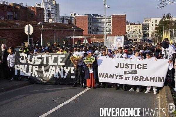 Marche blanche pour Wanys à la Courneuve et Aubervilliers