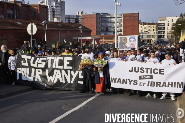 Marche blanche pour Wanys à la Courneuve et Aubervilliers