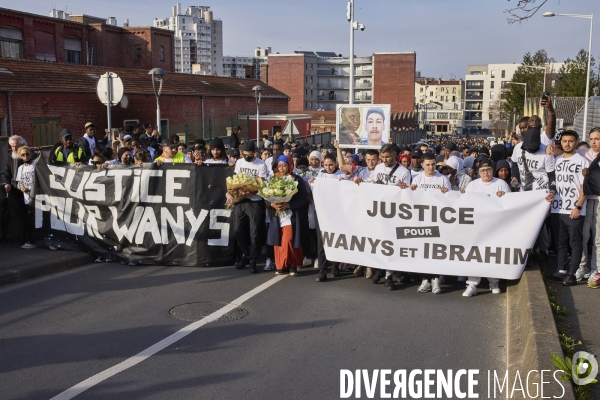 Marche blanche pour Wanys à la Courneuve et Aubervilliers