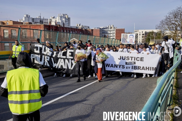 Marche blanche pour Wanys à la Courneuve et Aubervilliers