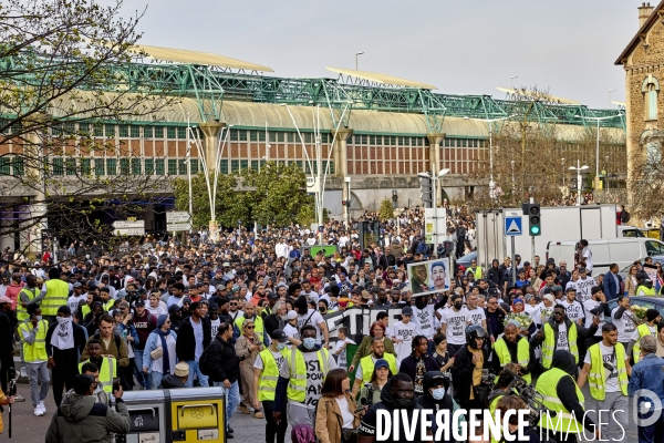 Marche blanche pour Wanys à la Courneuve et Aubervilliers