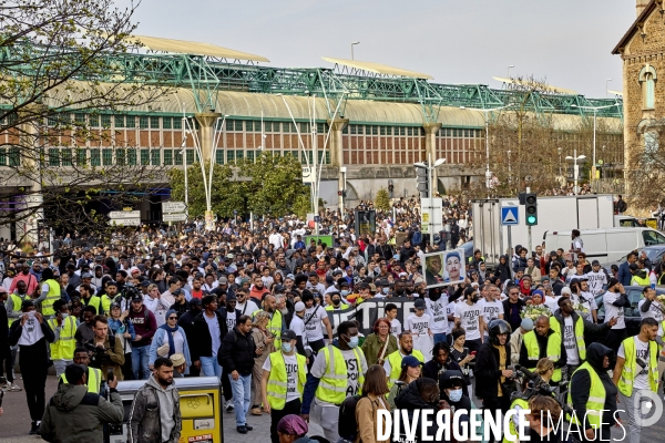 Marche blanche pour Wanys à la Courneuve et Aubervilliers