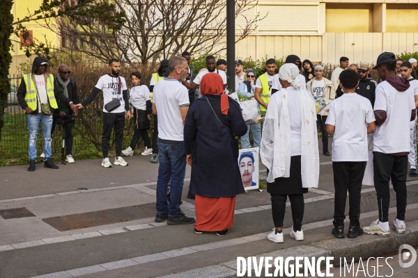 Marche blanche pour Wanys à la Courneuve et Aubervilliers