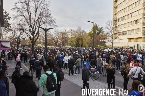 Marche blanche pour Wanys à la Courneuve et Aubervilliers