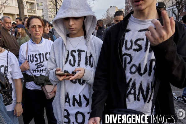 Marche blanche pour Wanys à la Courneuve et Aubervilliers