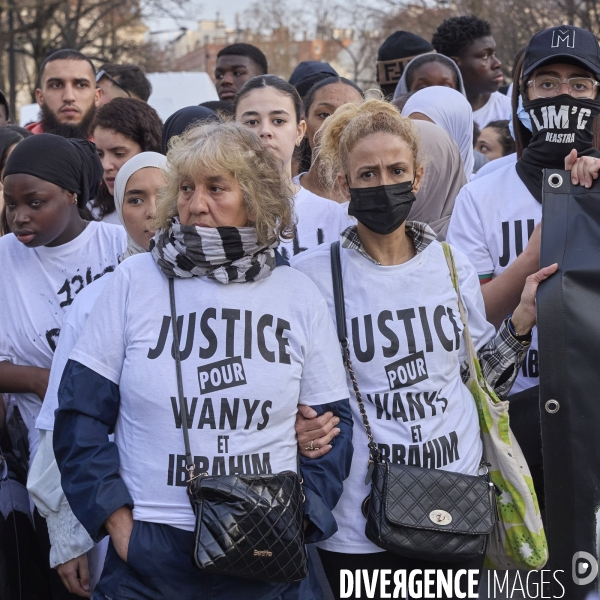 Marche blanche pour Wanys à la Courneuve et Aubervilliers