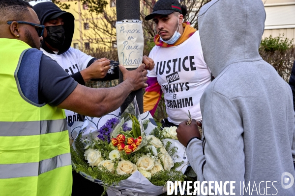 Marche blanche pour Wanys à la Courneuve et Aubervilliers