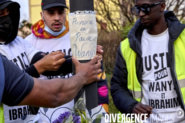 Marche blanche pour Wanys à la Courneuve et Aubervilliers
