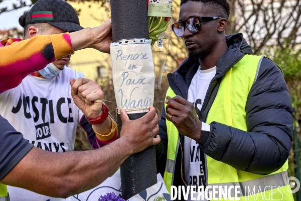 Marche blanche pour Wanys à la Courneuve et Aubervilliers