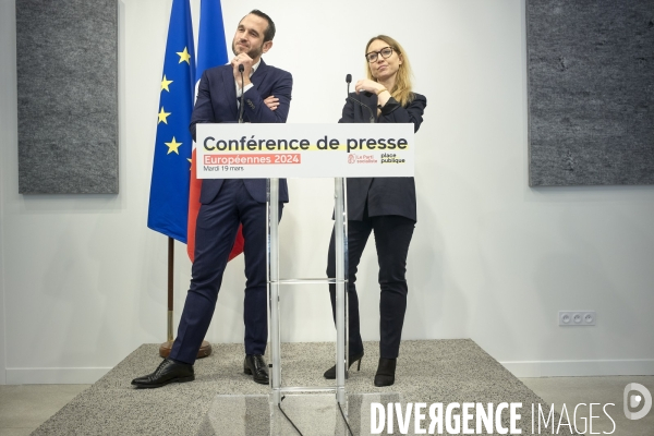 Conference de presse  européennes 2024 PS et Place Publique