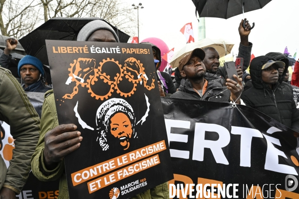 Journée internationale contre le racisme 2024. International Day Against Racism 2024. Manifestation parisienne.