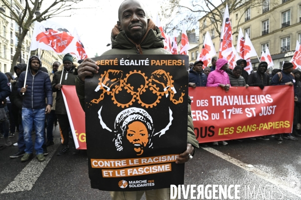 Journée internationale contre le racisme 2024. International Day Against Racism 2024. Manifestation parisienne.