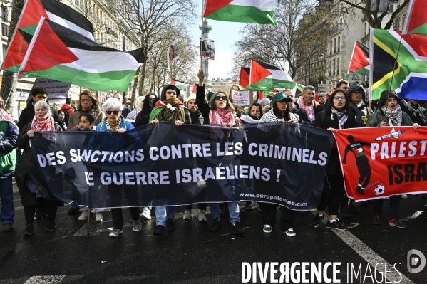 Journée internationale contre le racisme 2024. International Day Against Racism 2024. Manifestation parisienne.