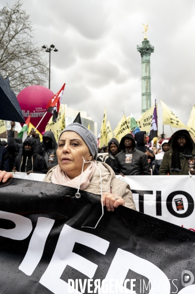 Journée internationale contre le racisme 2024. International Day Against Racism 2024. Manifestation parisienne.