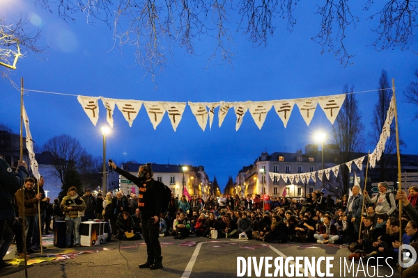 Anniversaire de la manifestation contre les mega-bassines à Sainte-Soline