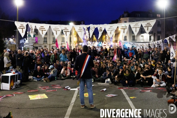 Anniversaire de la manifestation contre les mega-bassines à Sainte-Soline