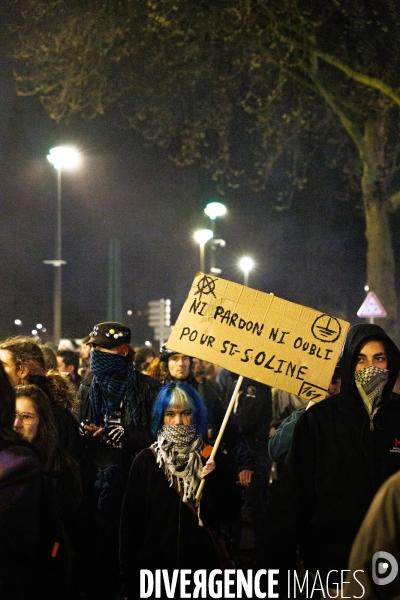 Anniversaire de la manifestation contre les mega-bassines à Sainte-Soline