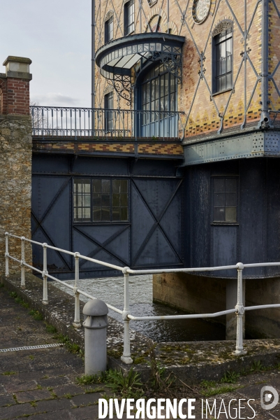 L’ancienne chocolaterie Menier et siège de Nestlé France, à Noisiel, le 16 mars 2024.