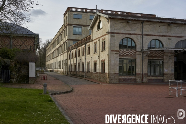 L’ancienne chocolaterie Menier et siège de Nestlé France, à Noisiel, le 16 mars 2024.
