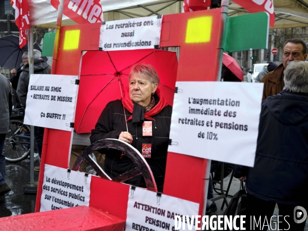 Mobilisation retraites CGT