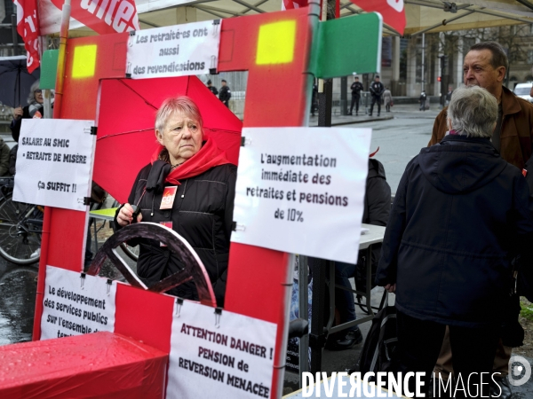 Mobilisation retraites CGT